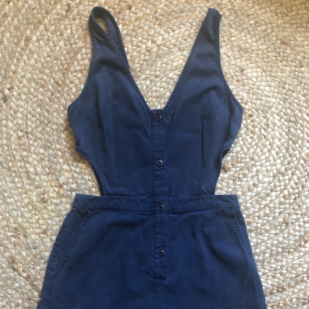 Forever 21 Blue Jean Shortie Romper
